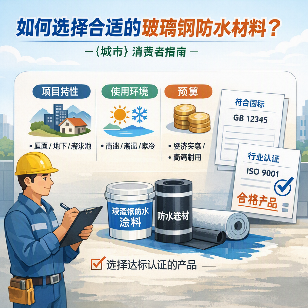 如何判定玻璃钢防水材料的合格标准？ 德宏 消费者指南