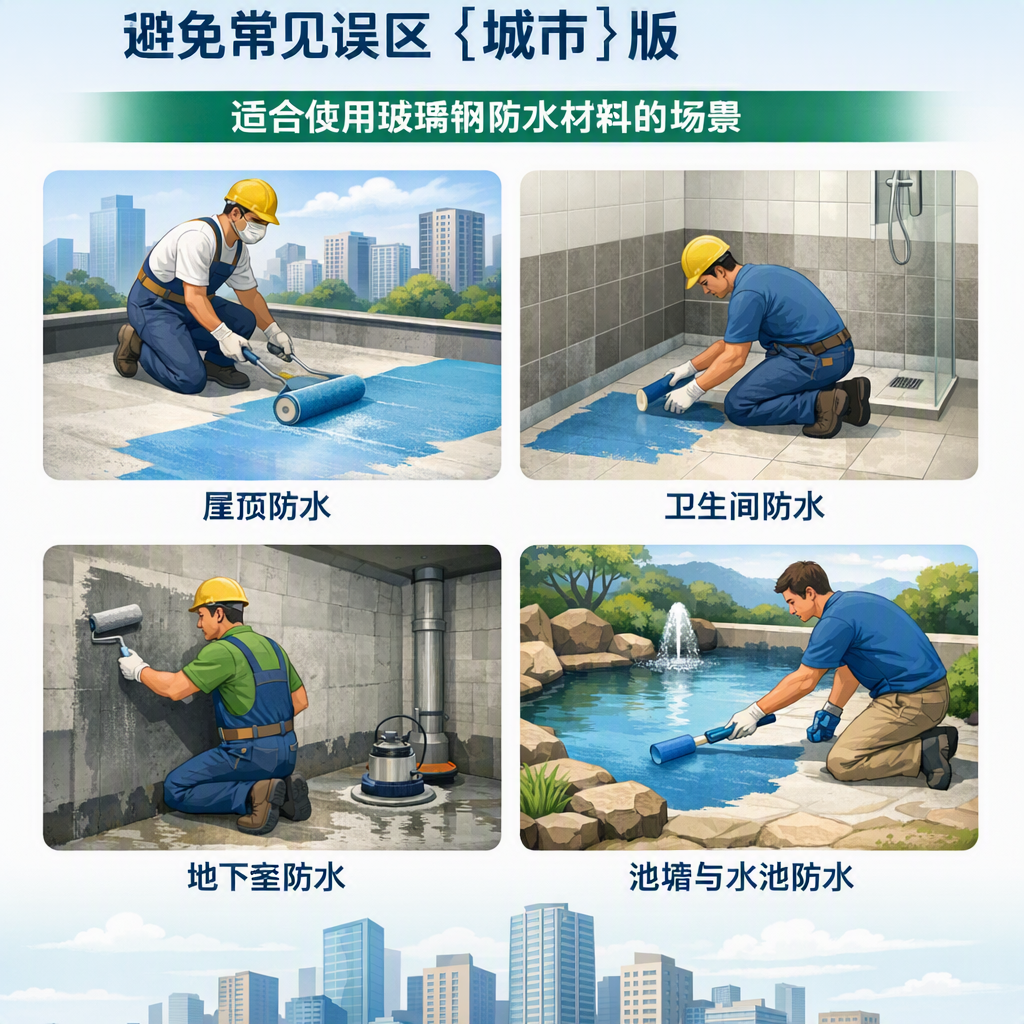 玻璃钢防水材料施工注意事项,避免常见误区 德宏 版